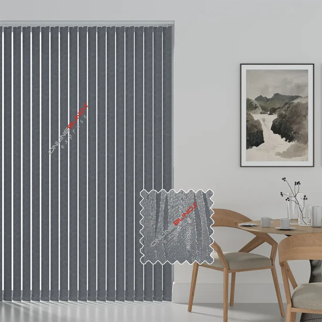 Oasis Charcoal - Grey Replacement Slats - Online Blinds Express