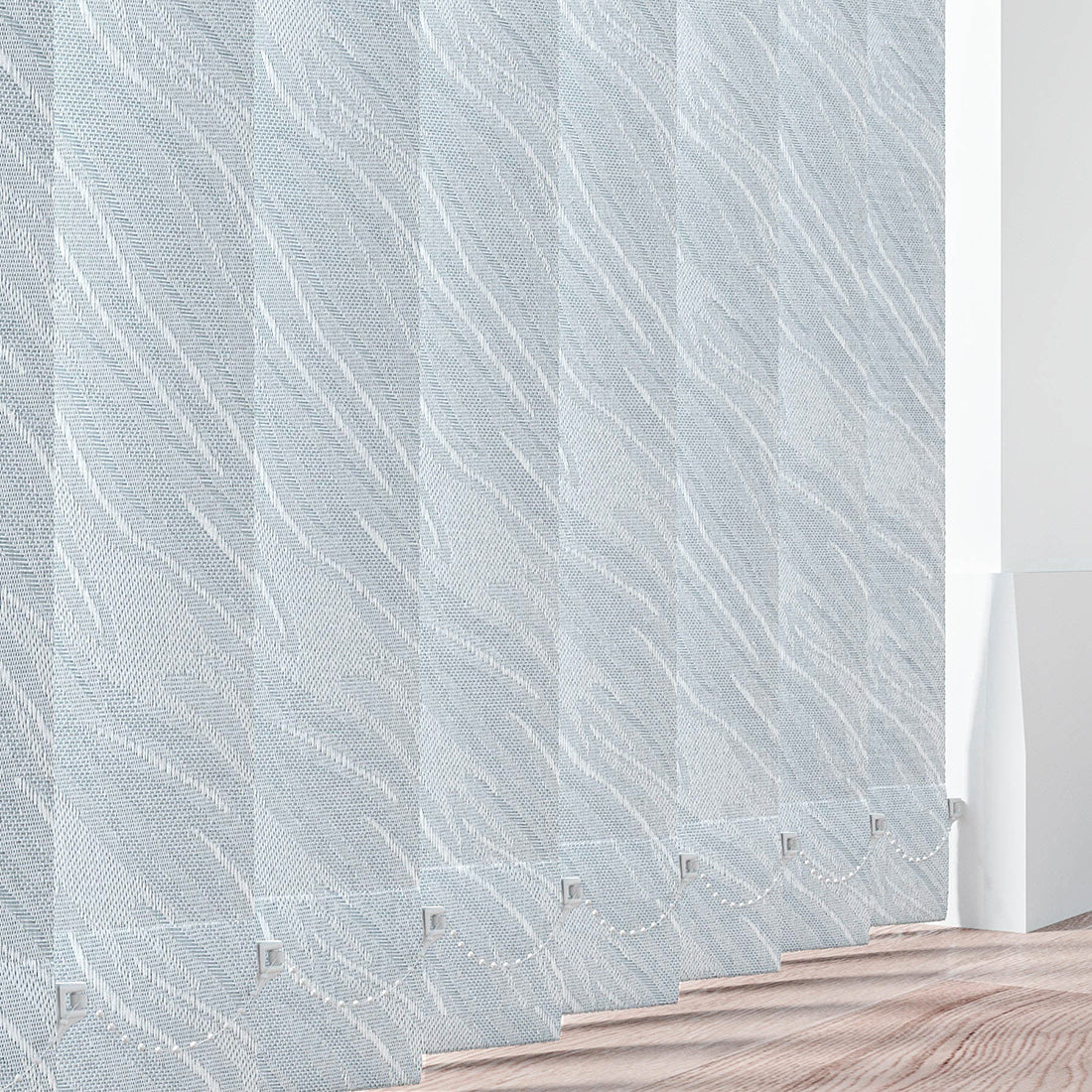 Pacific Mist - Blue Vertical Blinds