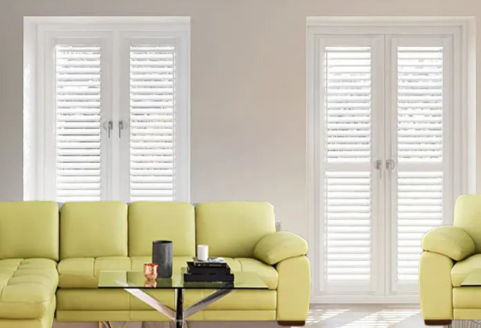 Sierra, Ice White Perfect Fit Shutter Blind - Online Blinds Express