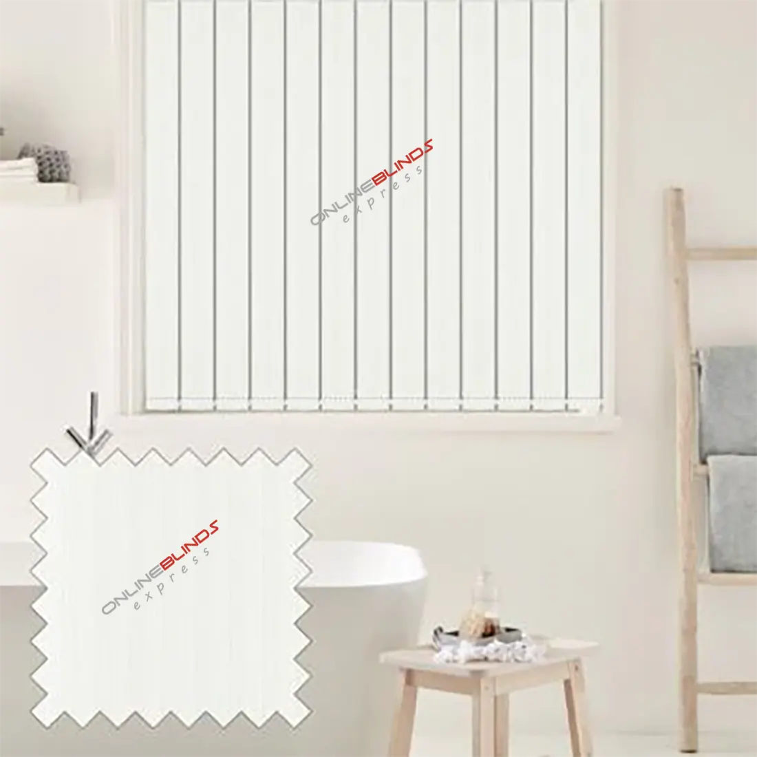 Rome Snow - White Replacement Slats - Online Blinds Express