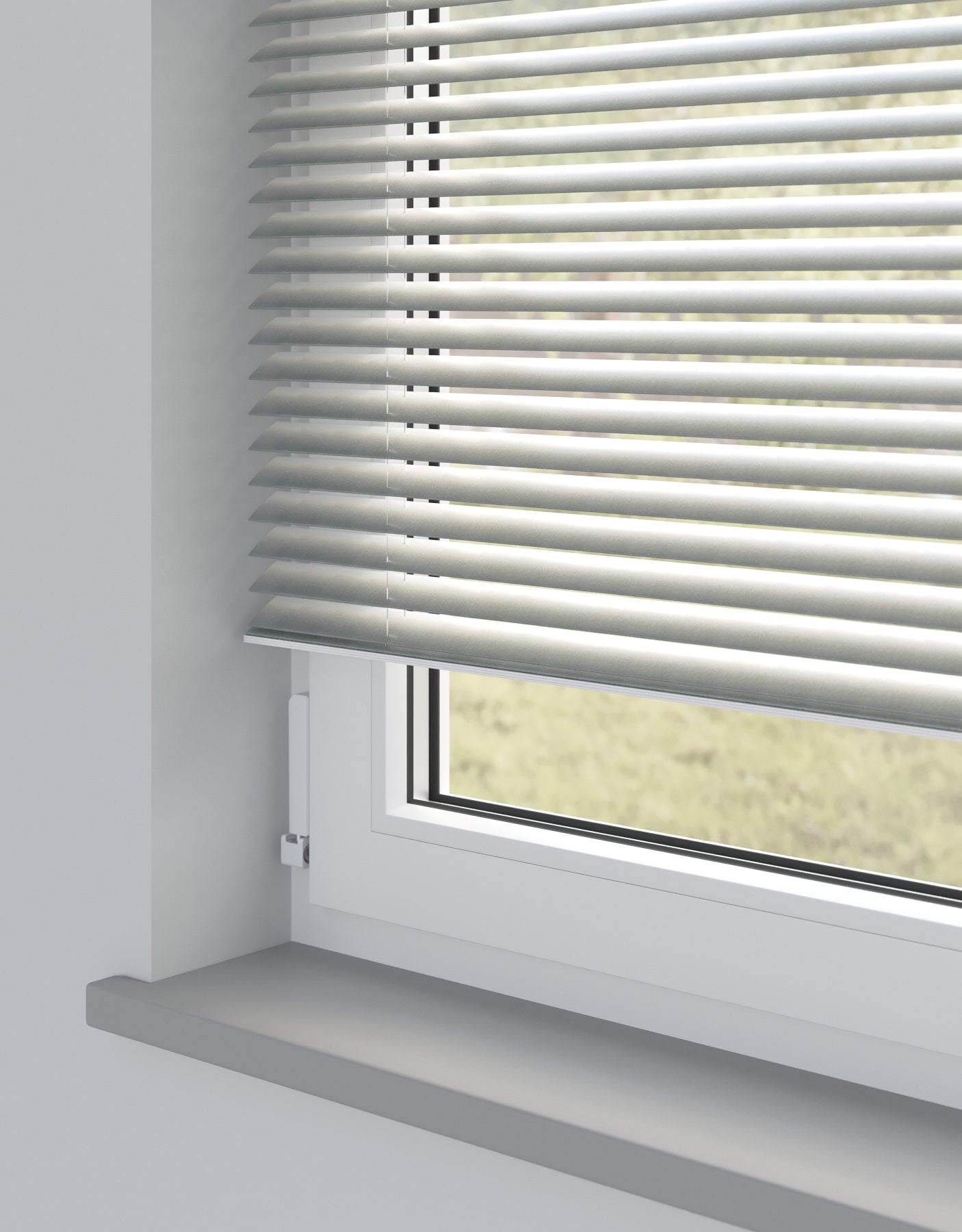 Satin Silver Standard Metal Venetian Blind
