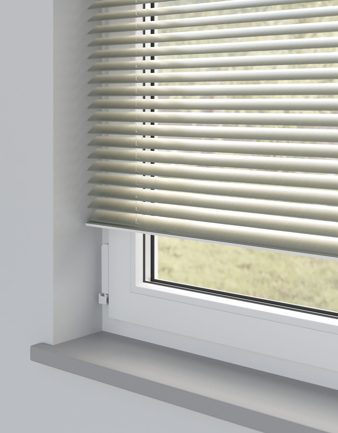 Shiny Silver Special Metal Venetian Blind - Online Blinds Express