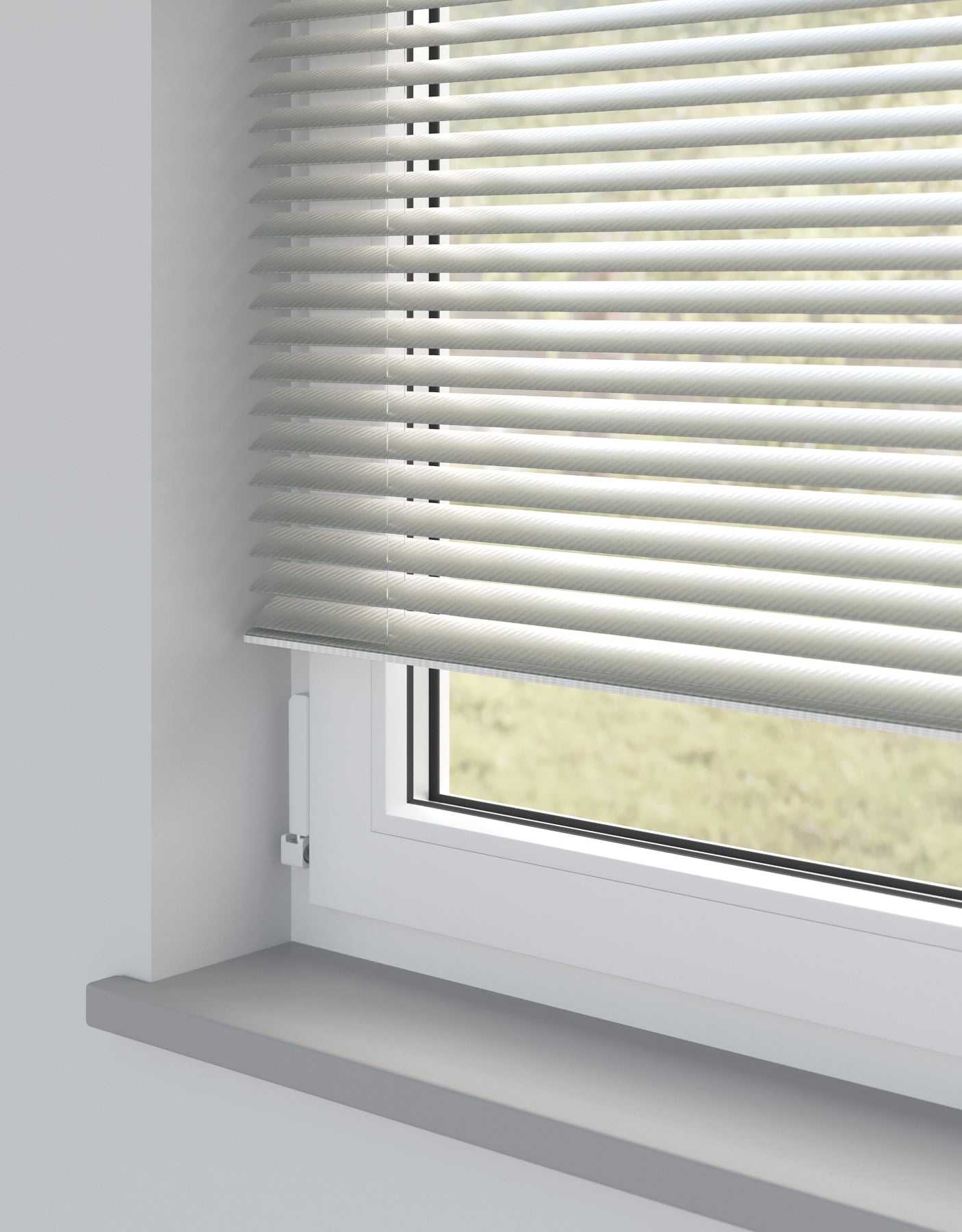 Silver Pitch Standard Metal Venetian Blind