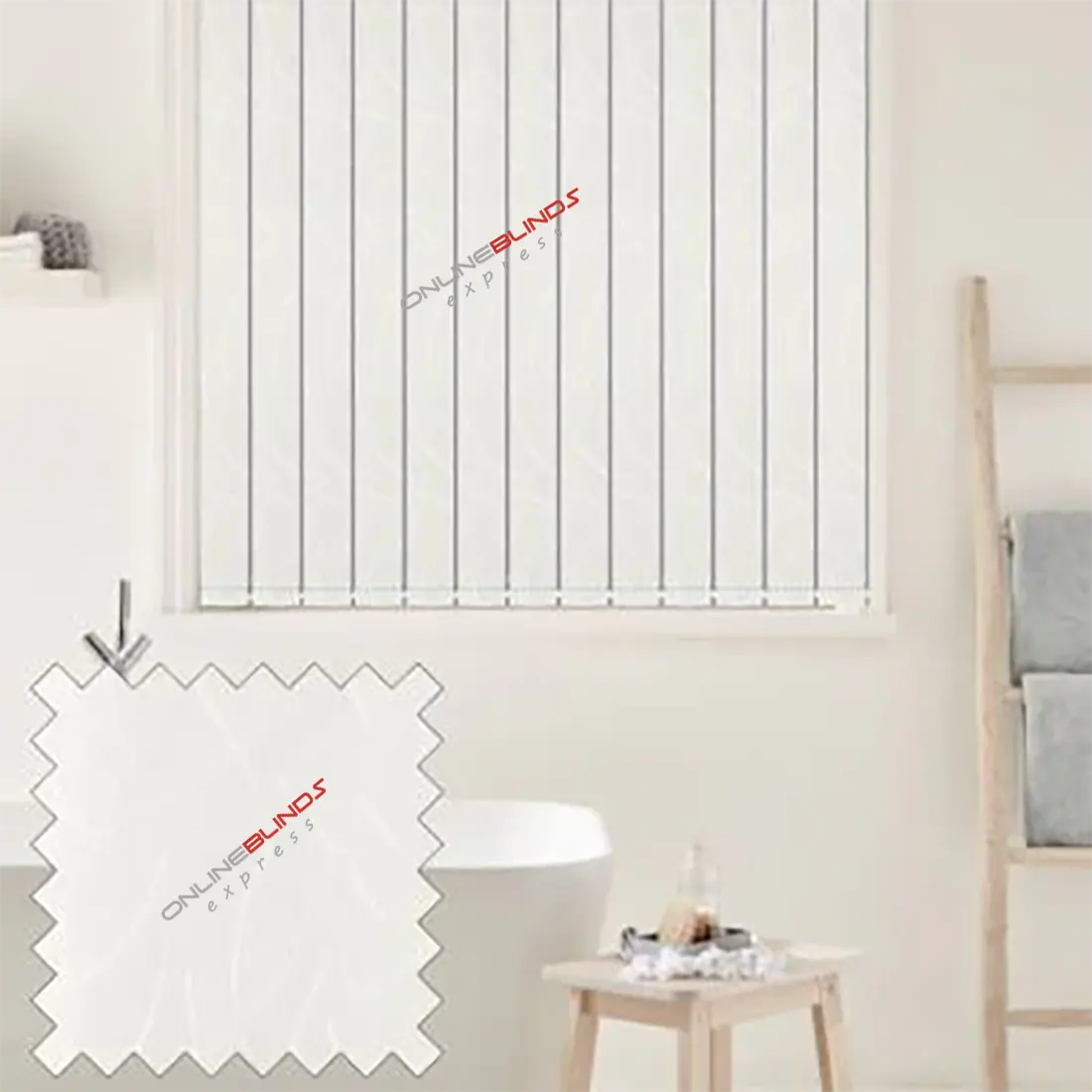 Sweet Snow - White Replacement Slats - Online Blinds Express