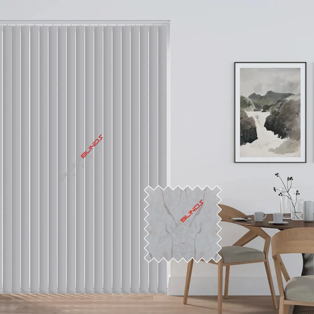 TANGO CHERRY – PVC WATERPROOF BLACKOUT VERTICAL BLINDS