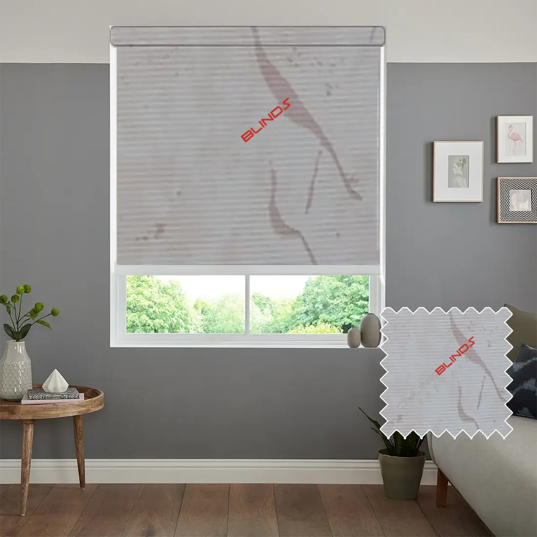 TANGO CHERRY – WATERPROOF BLACKOUT ROLLER BLIND - Online Blinds Express