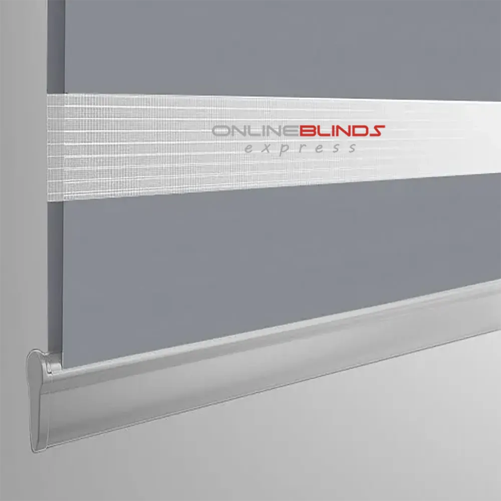 Tokyo Grey Motorised Day and Night Blind - Online Blinds Express