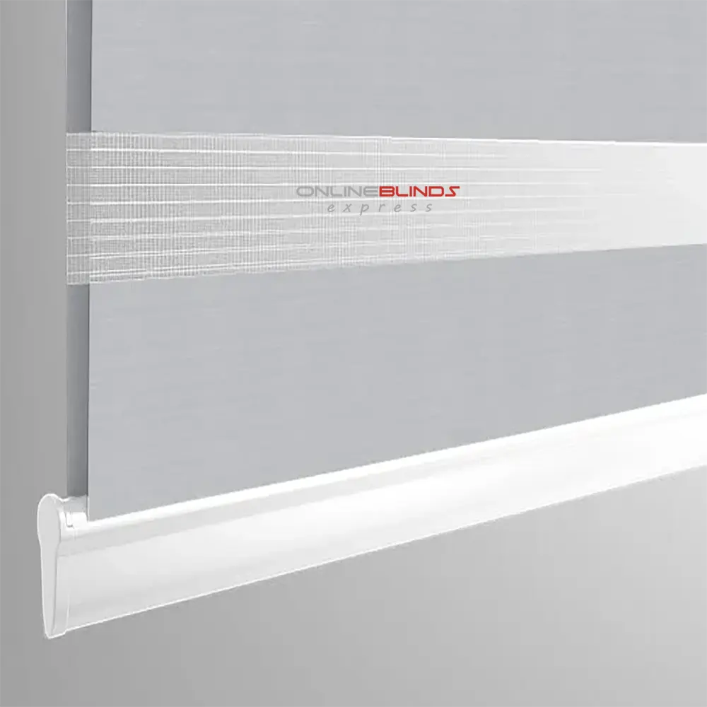 Tokyo White Motorised Day and Night Blind - Online Blinds Express