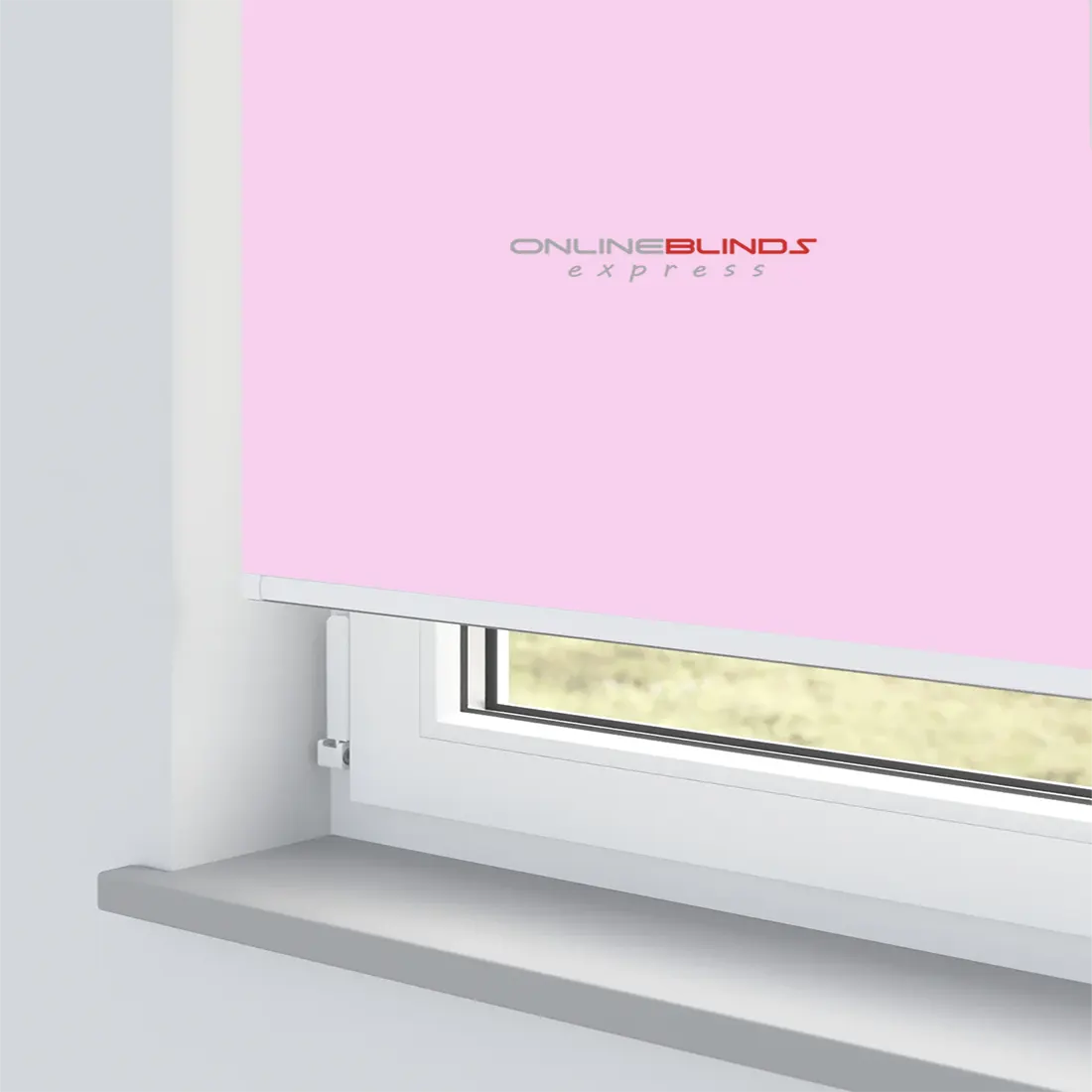UNITY BABY PINK MOTORISED ROLLER BLIND - Online Blinds Express