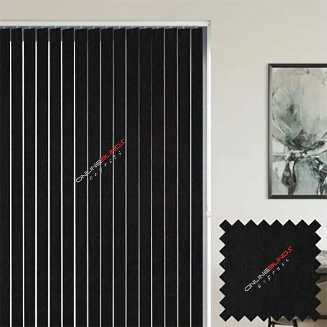 Unity Black - Replacement Slats - Online Blinds Express