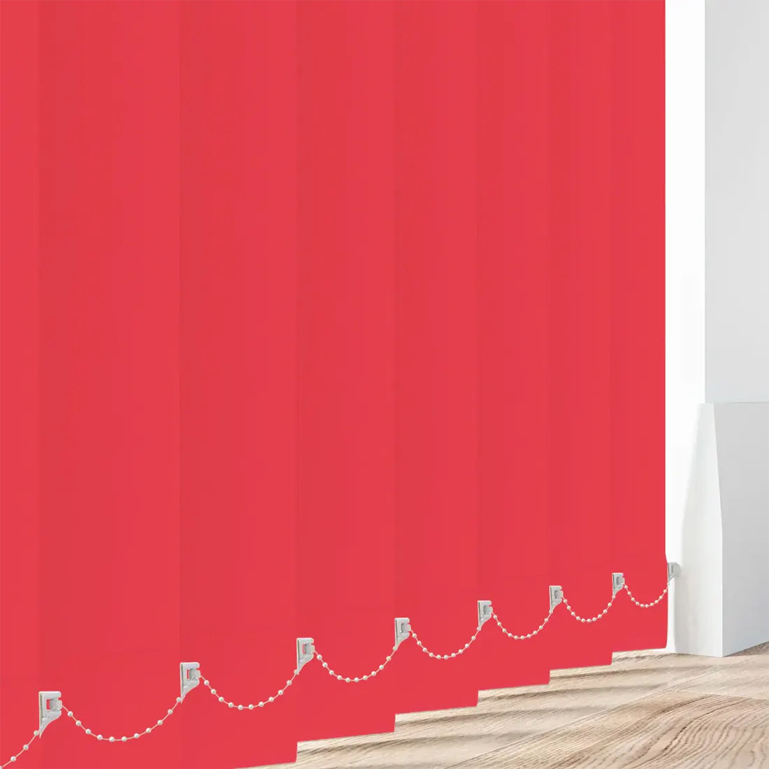 Unity Poppy - Red Vertical Blinds