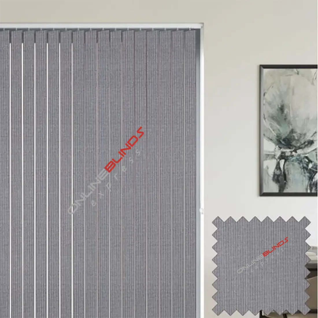 Unity Thunder - Grey Vertical Blinds