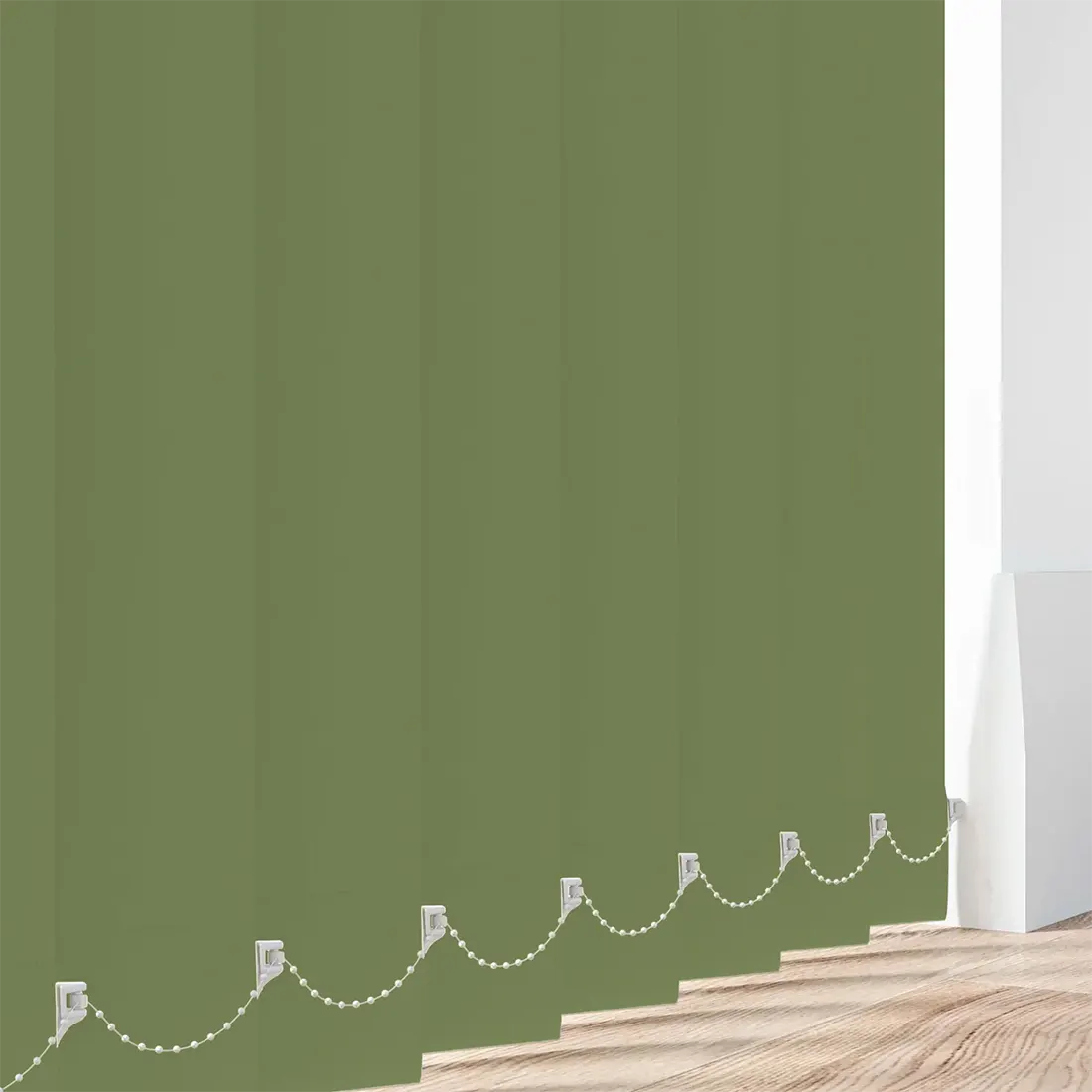 Unity Willow - Green Vertical Blinds - Online Blinds Express