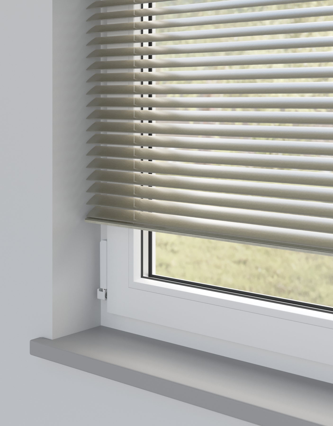 Walnut Standard Metal Venetian Blind