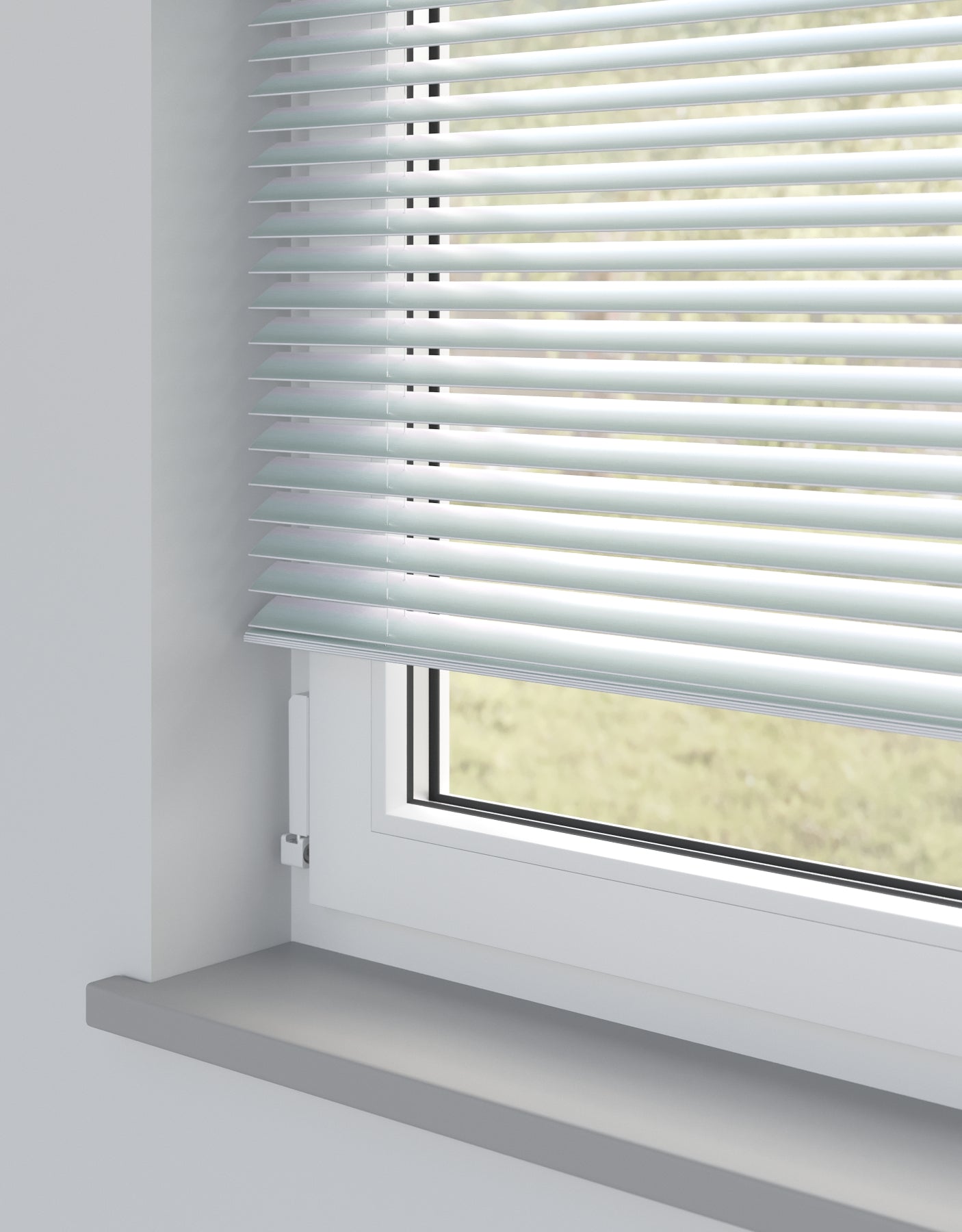 White Shimmer Special Metal Venetian Blind - Online Blinds Express