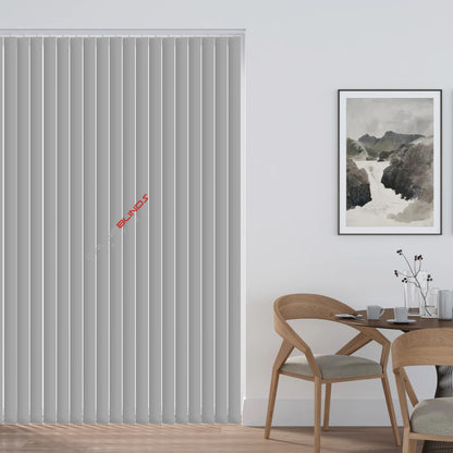 AQUALUSH CHARCOAL - PVC Waterproof Blackout Vertical Blinds