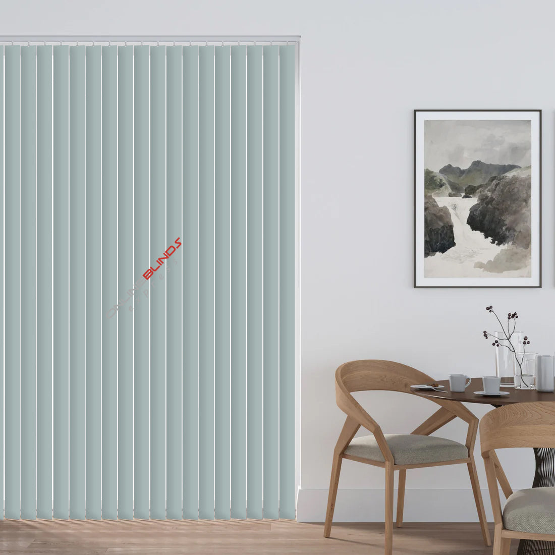 AQUALUSH DUCK EGG - PVC Waterproof Blackout Vertical Blinds
