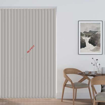 AQUALUSH IVORY - PVC Waterproof Blackout Vertical Blinds