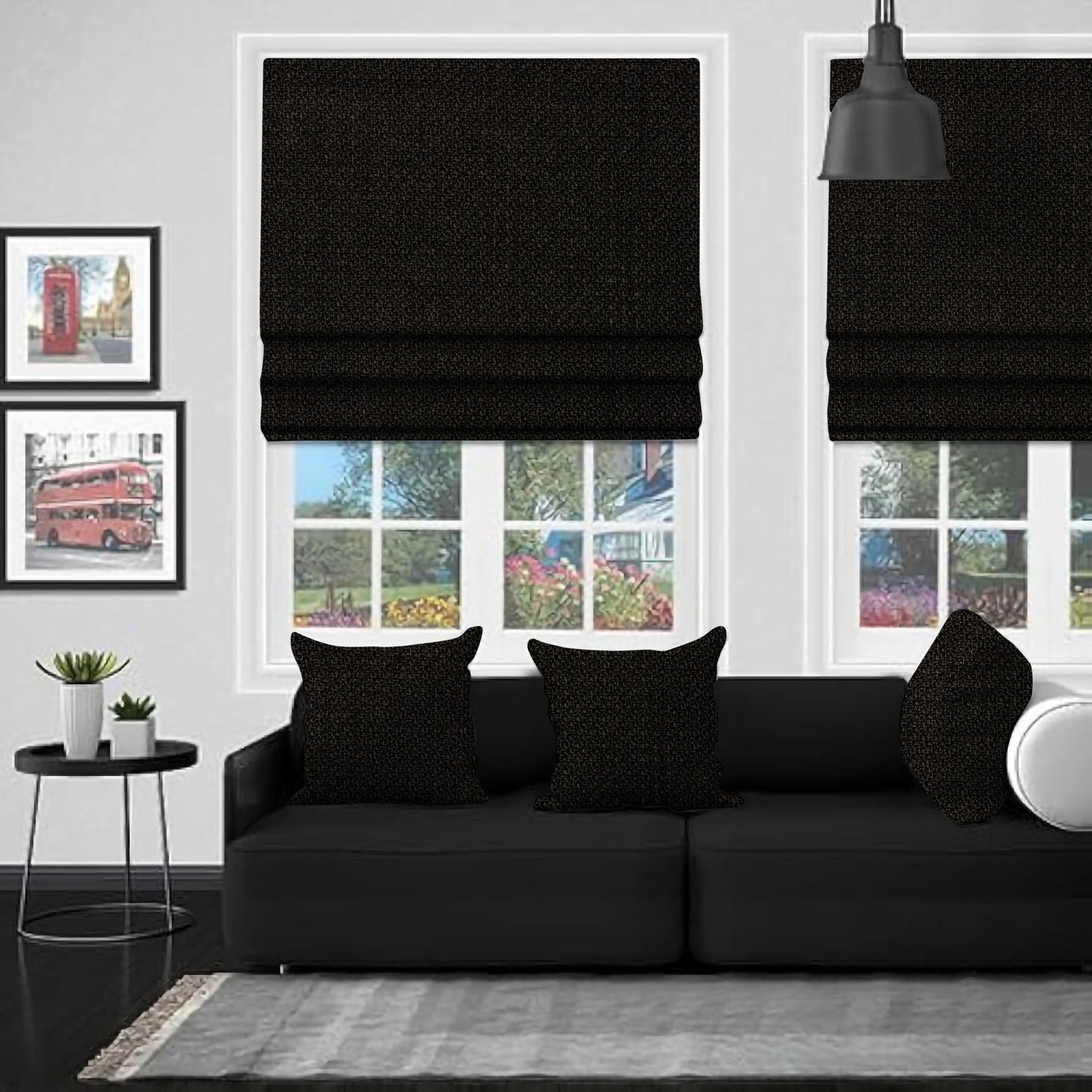 Adana, Black - Roman Blind