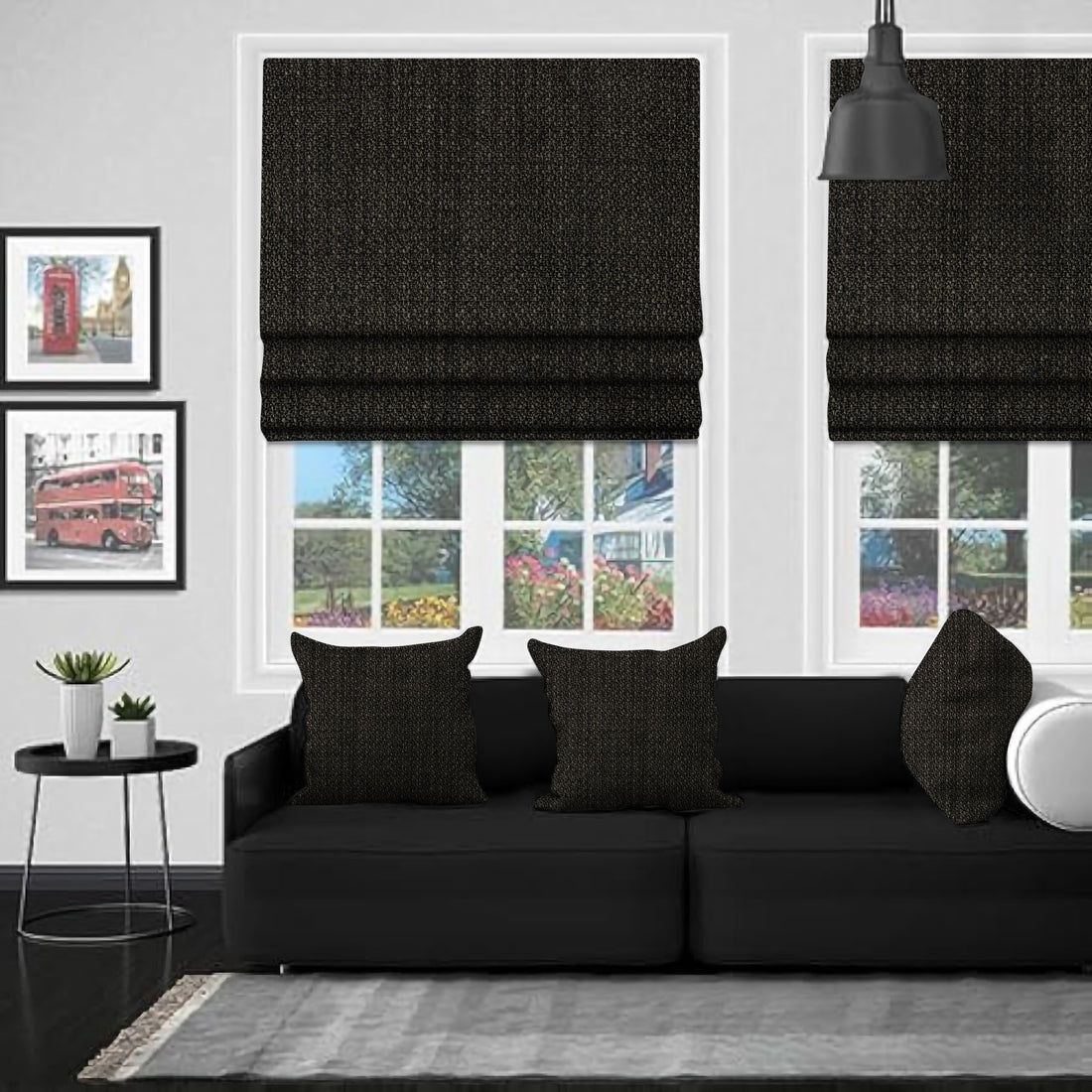 Adana Charcoal - Roman Blind
