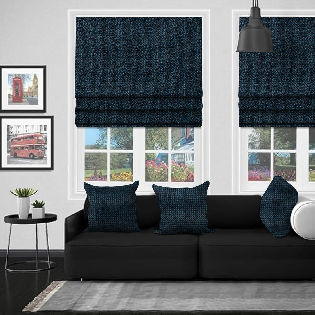 Adana Blue - Roman Blind