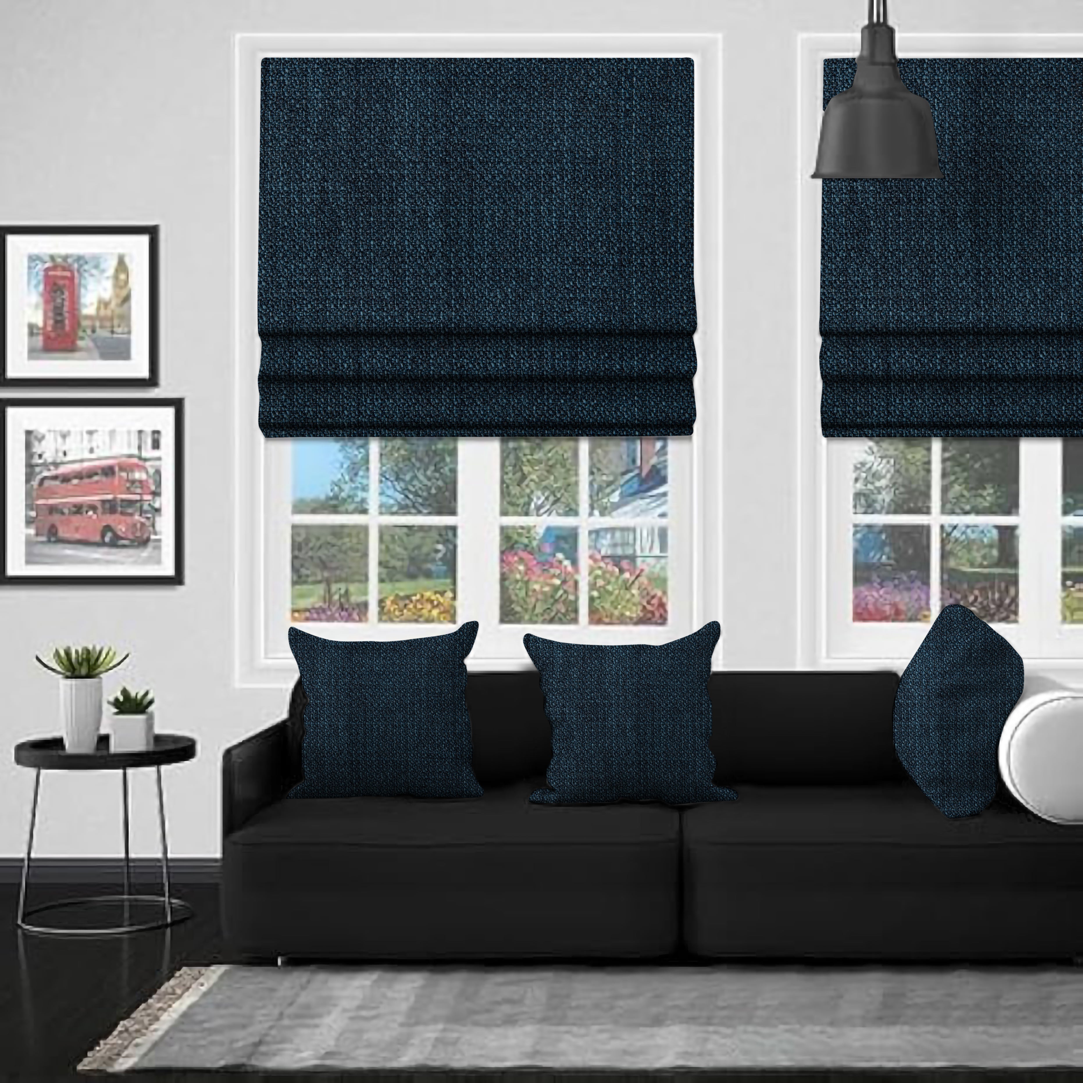Adana Blue - Roman Blind
