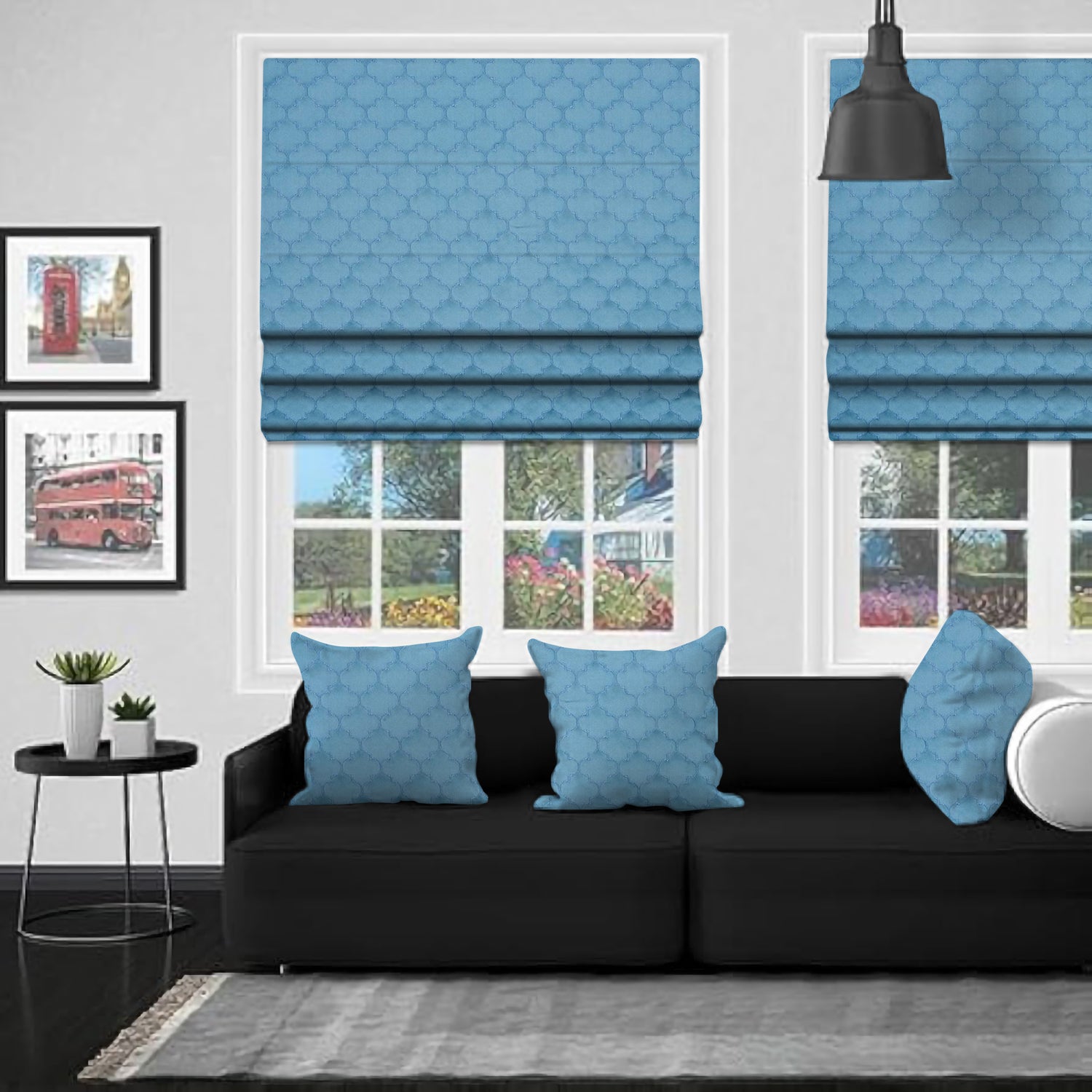 Alhambra Aqua - Roman Blind