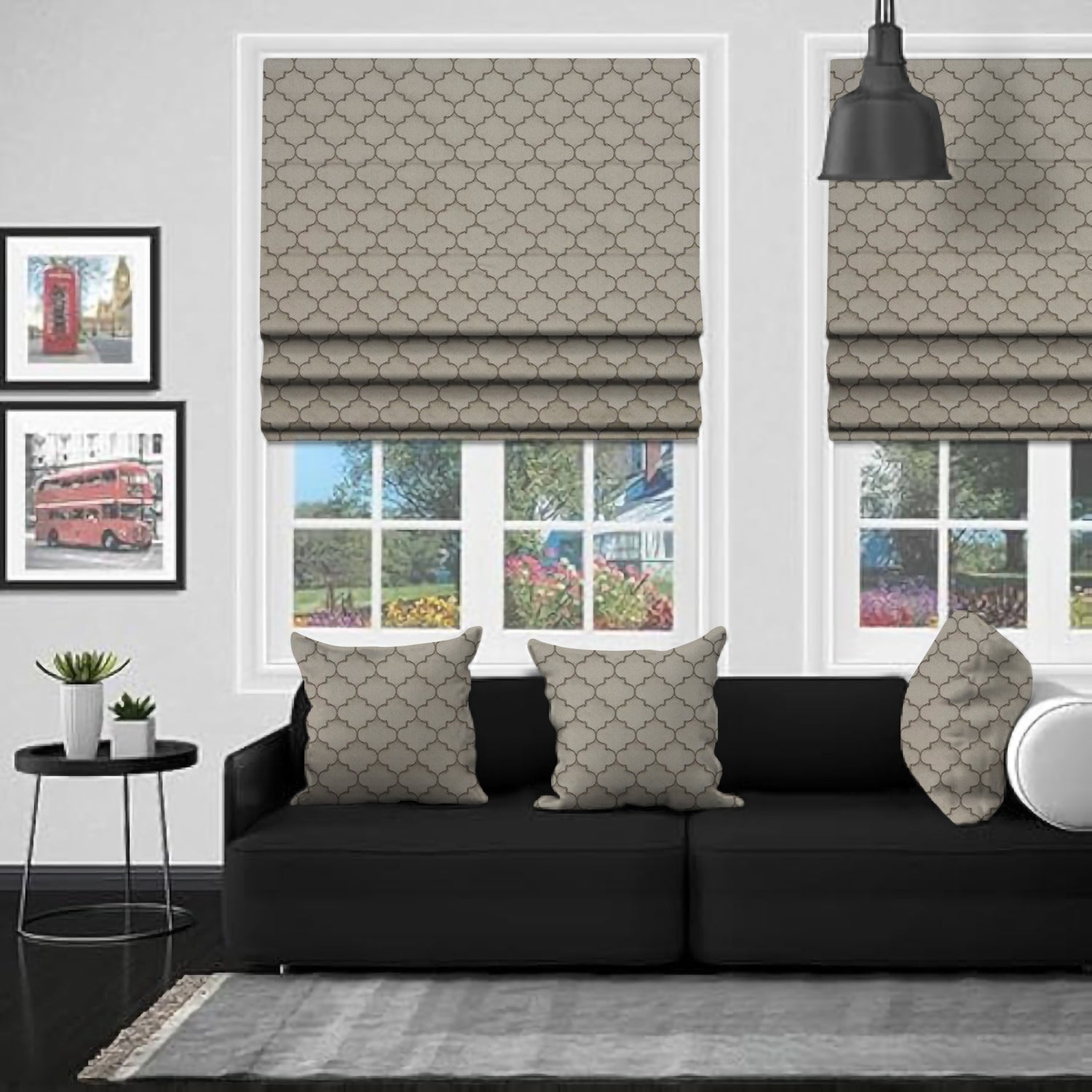 Alhambra Taupe EB - Roman Blind