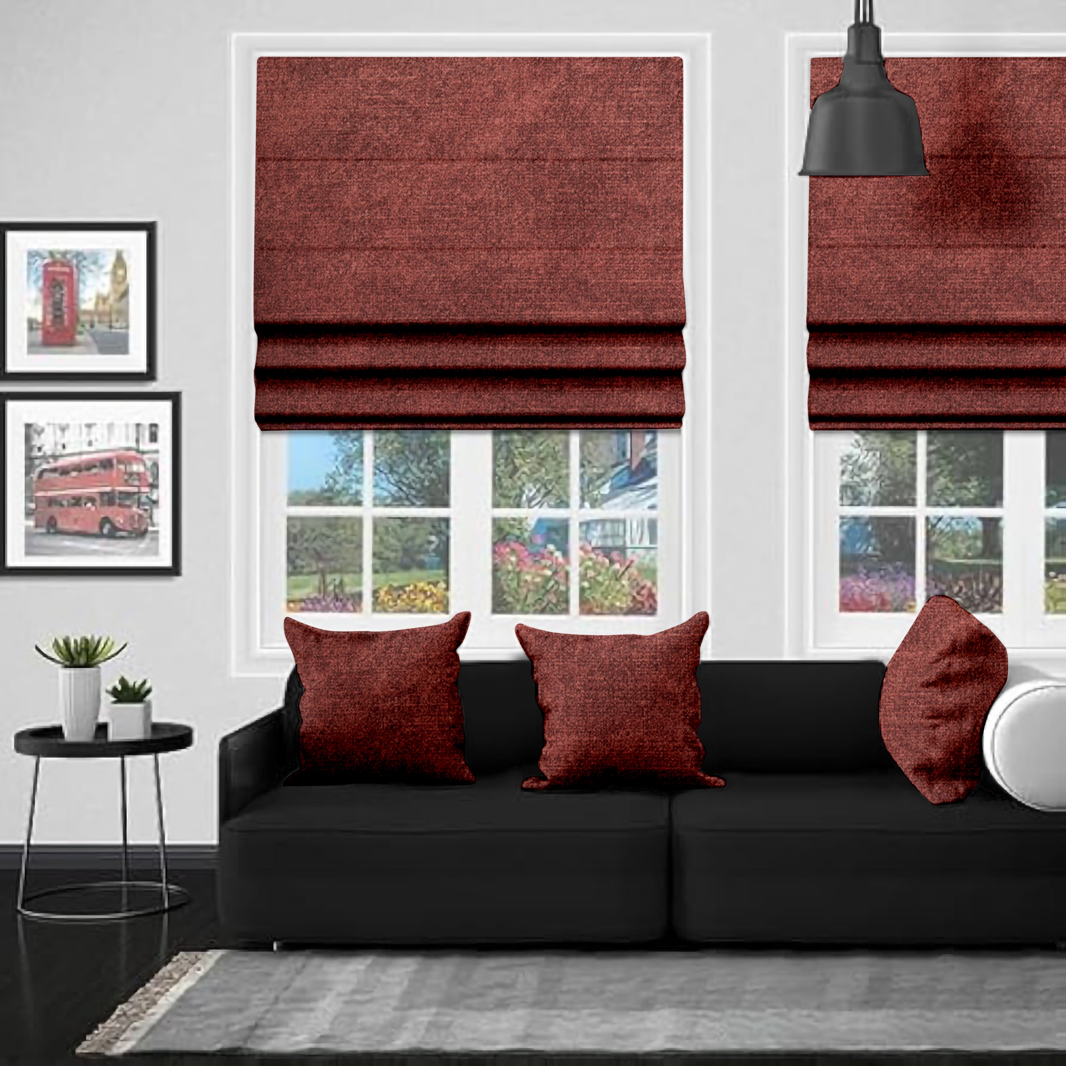 Ankara Ox - Blood - Roman Blind