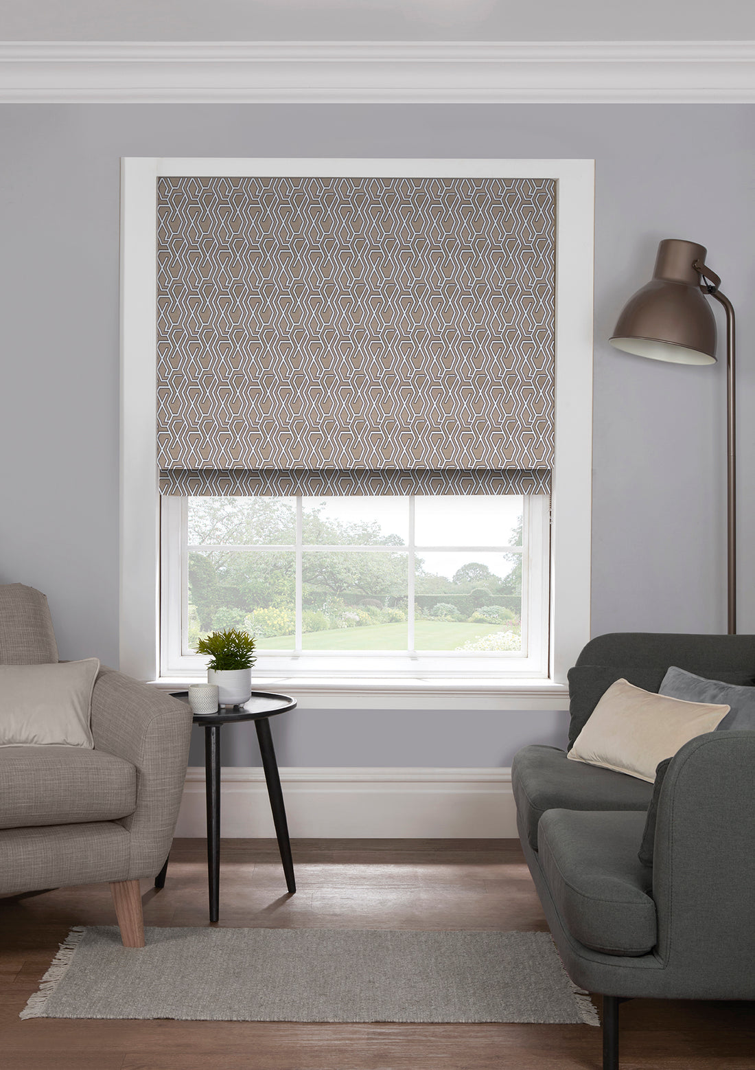 Aztec Espresso EB - Roman Blind