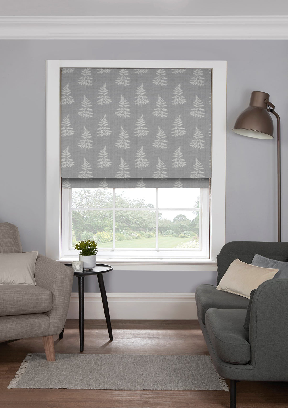 Bracken Silver EB - Roman Blind