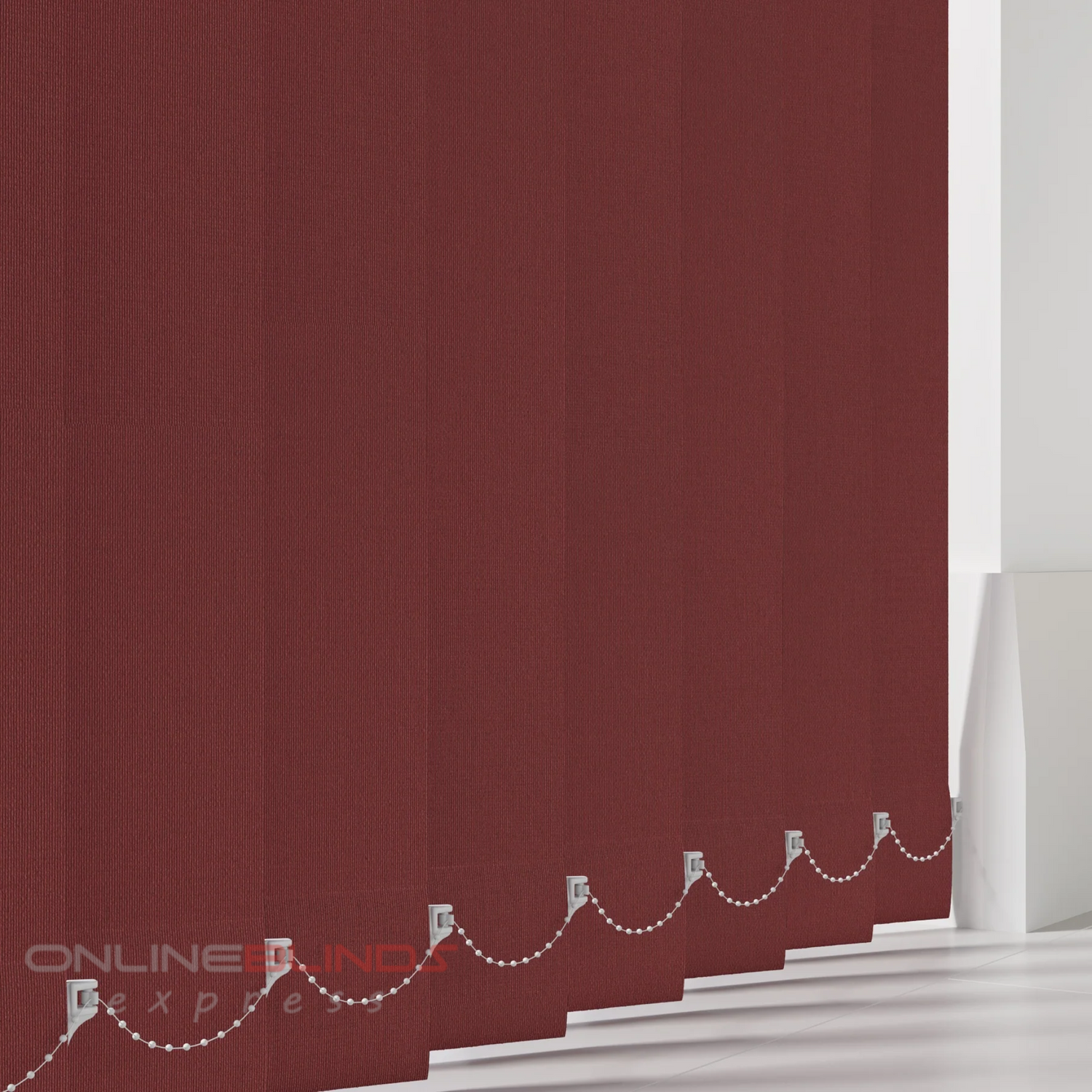 Cairo Red - Blackout Vertical Blinds
