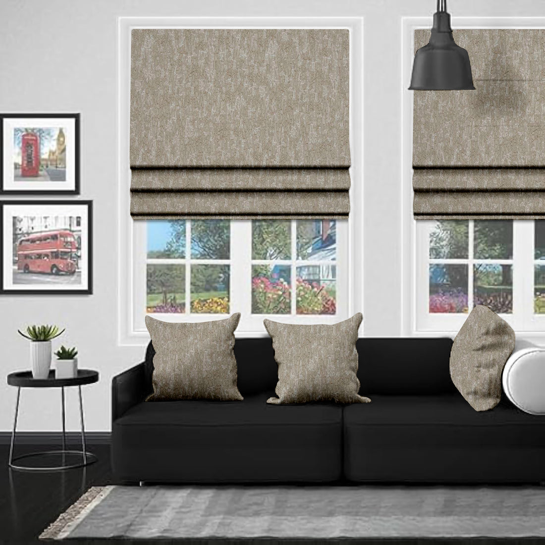 Celina Natural EB - Roman Blind