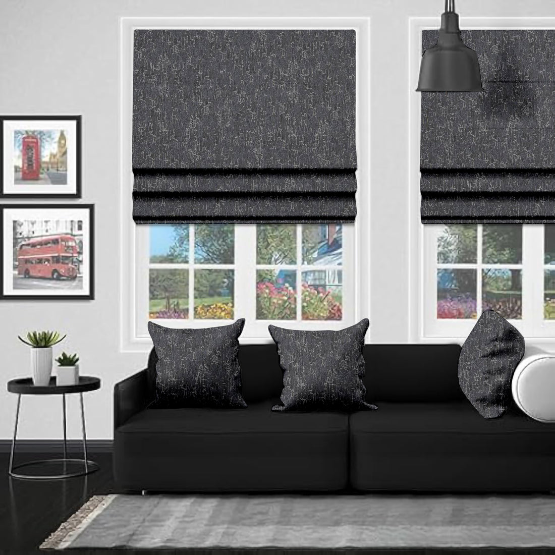 Celina Smoke EB - Roman Blind