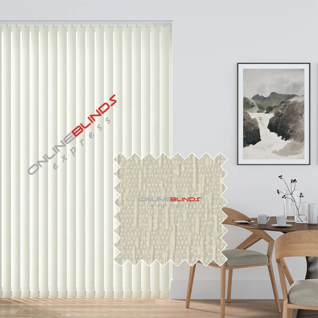 Cloud Cream - Vertical Blinds