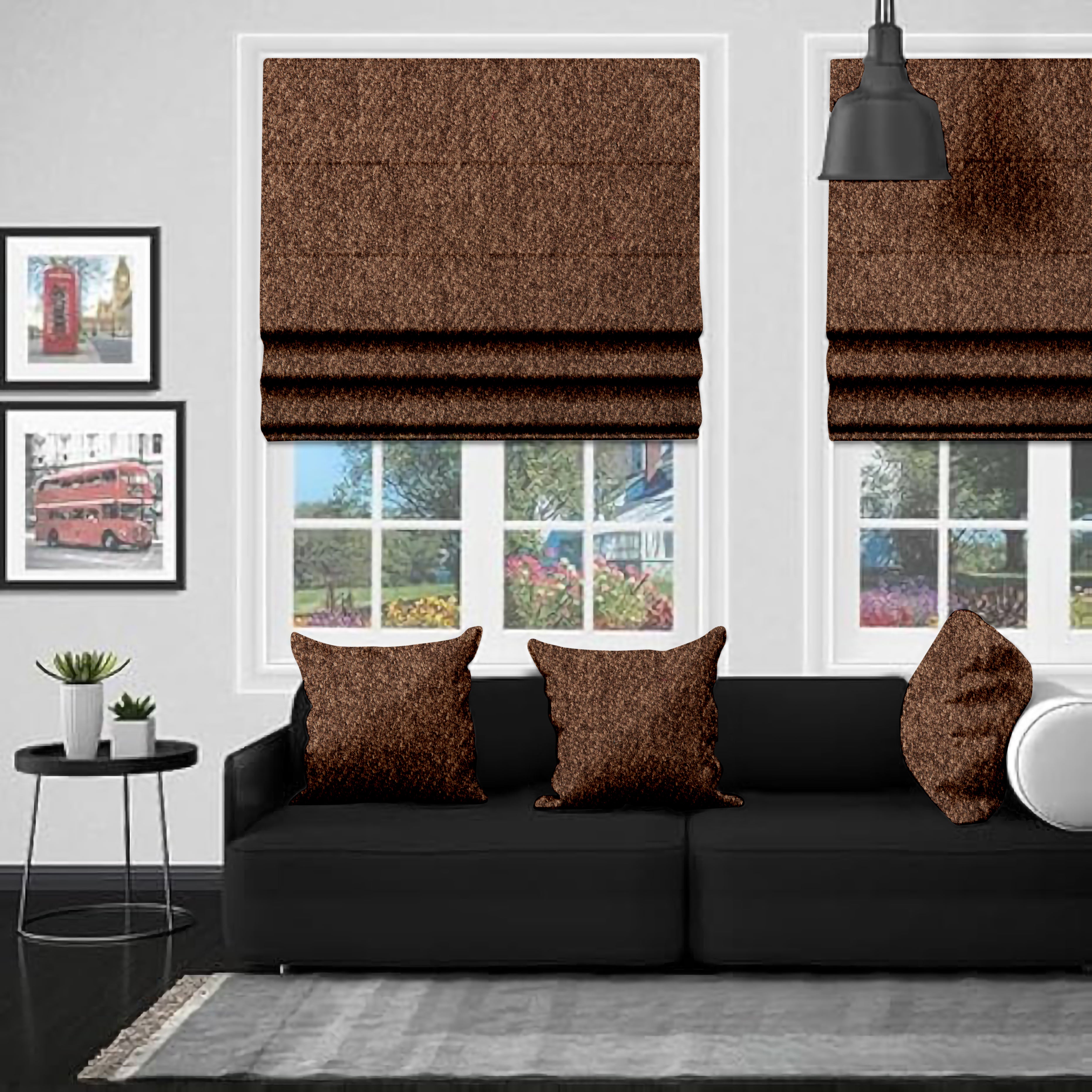 Dalyan Truffle EB - Roman Blind