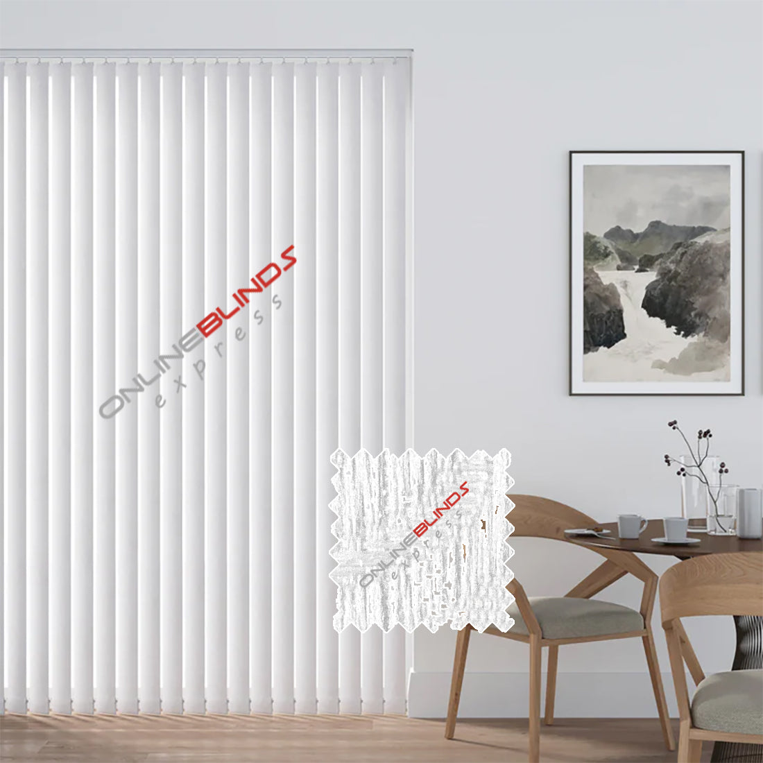 Dolphin White - Vertical Blinds