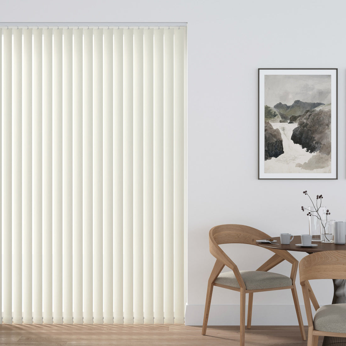 Feather Weave Cream - Vertical Blinds