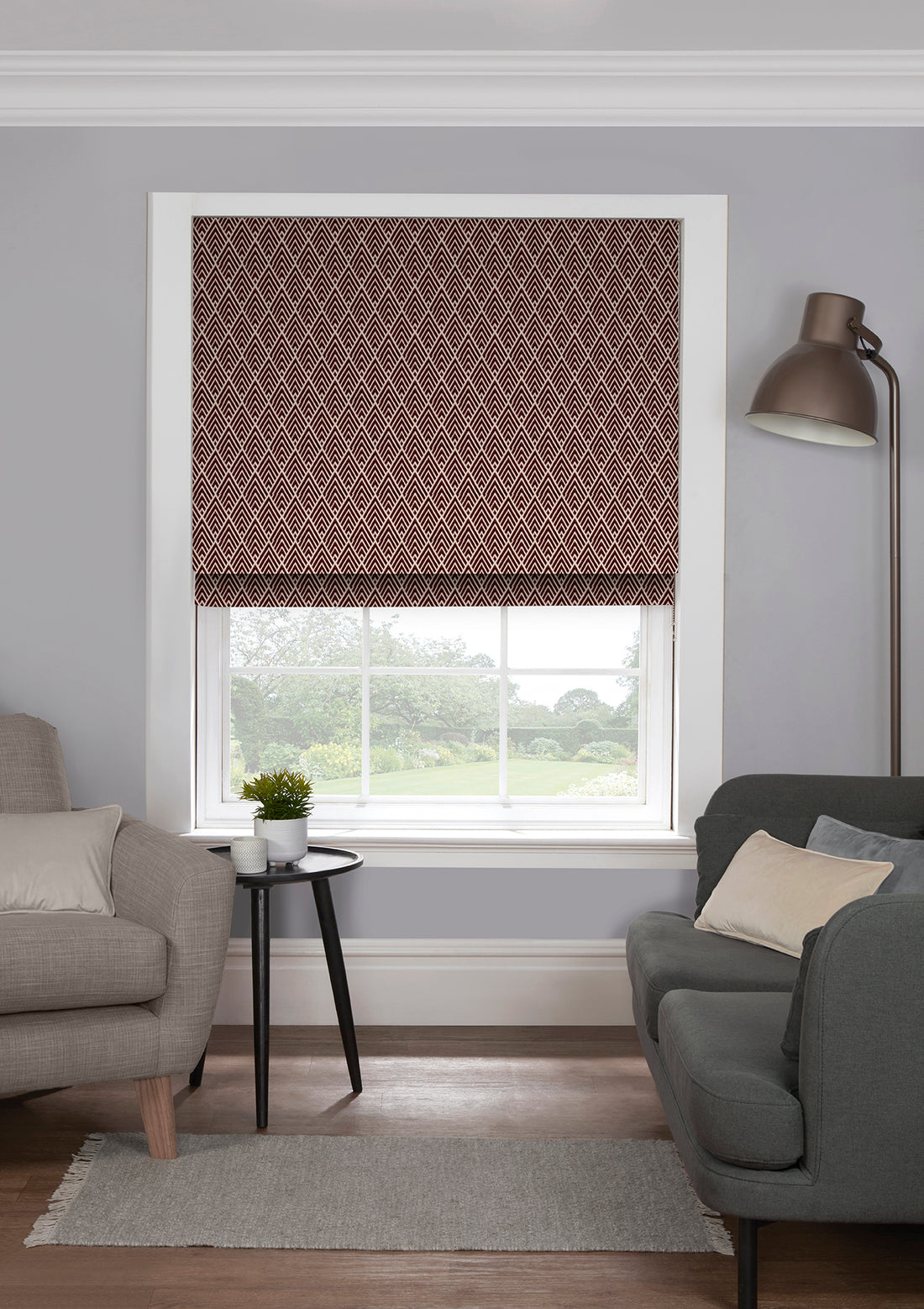 Geo Wine EB - Roman Blind