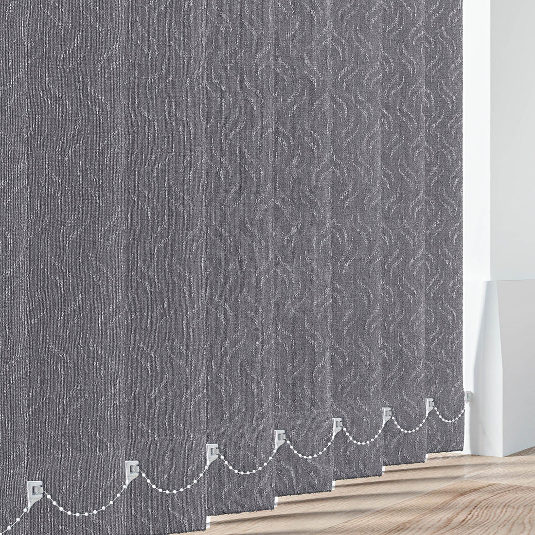 Gravity Steel - PVC Waterproof Blackout Vertical Blinds