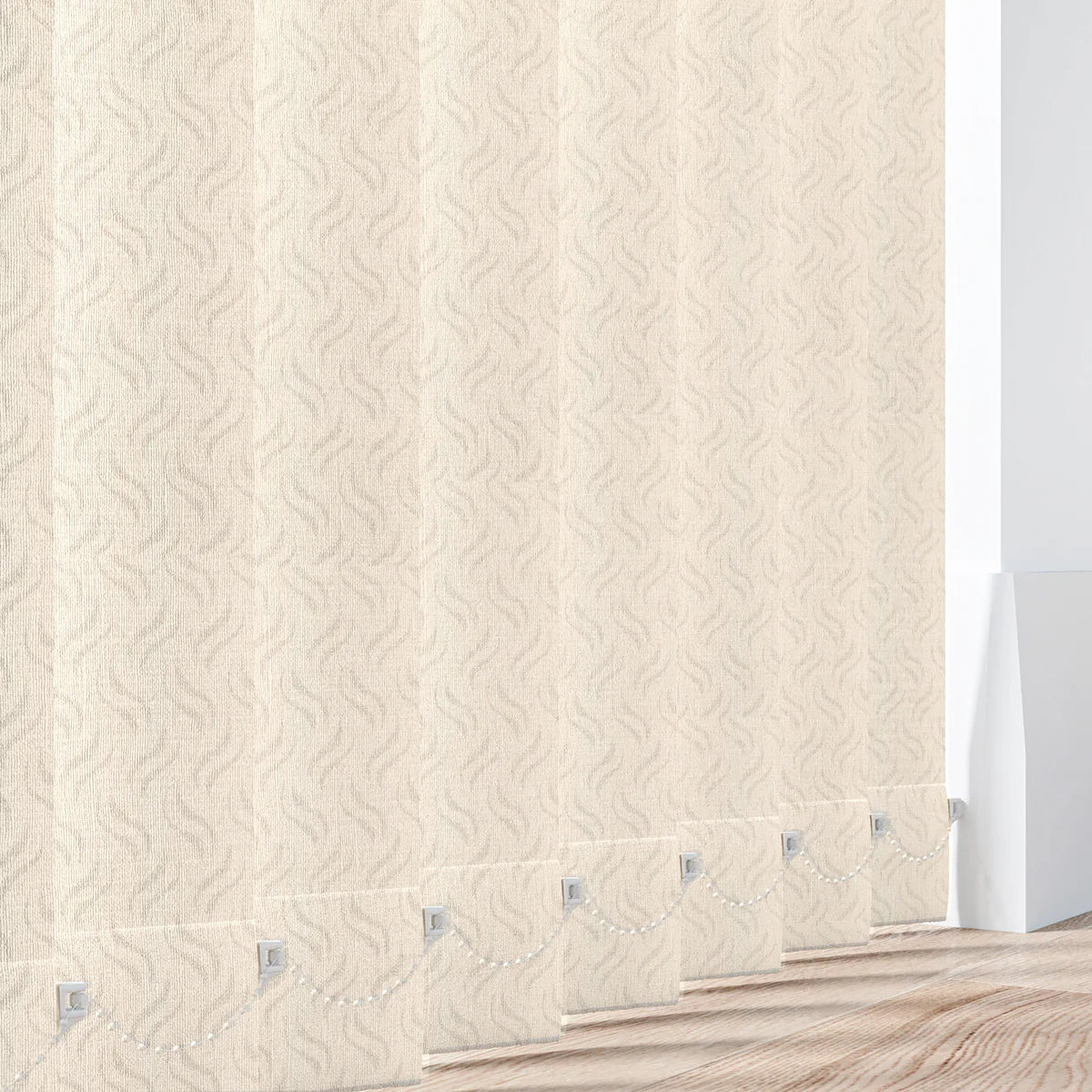 Gravity Beige - PVC Waterproof Blackout Vertical Blinds