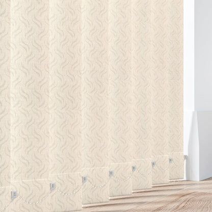 Gravity Beige - PVC Waterproof Blackout Vertical Blinds