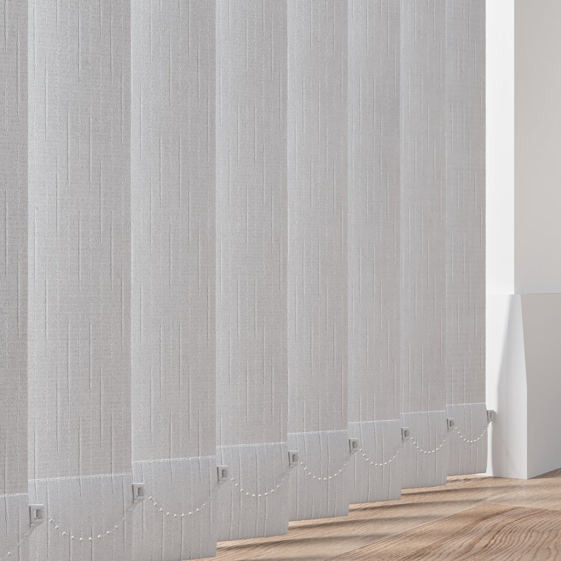Hambrook Snow - White Vertical Blinds