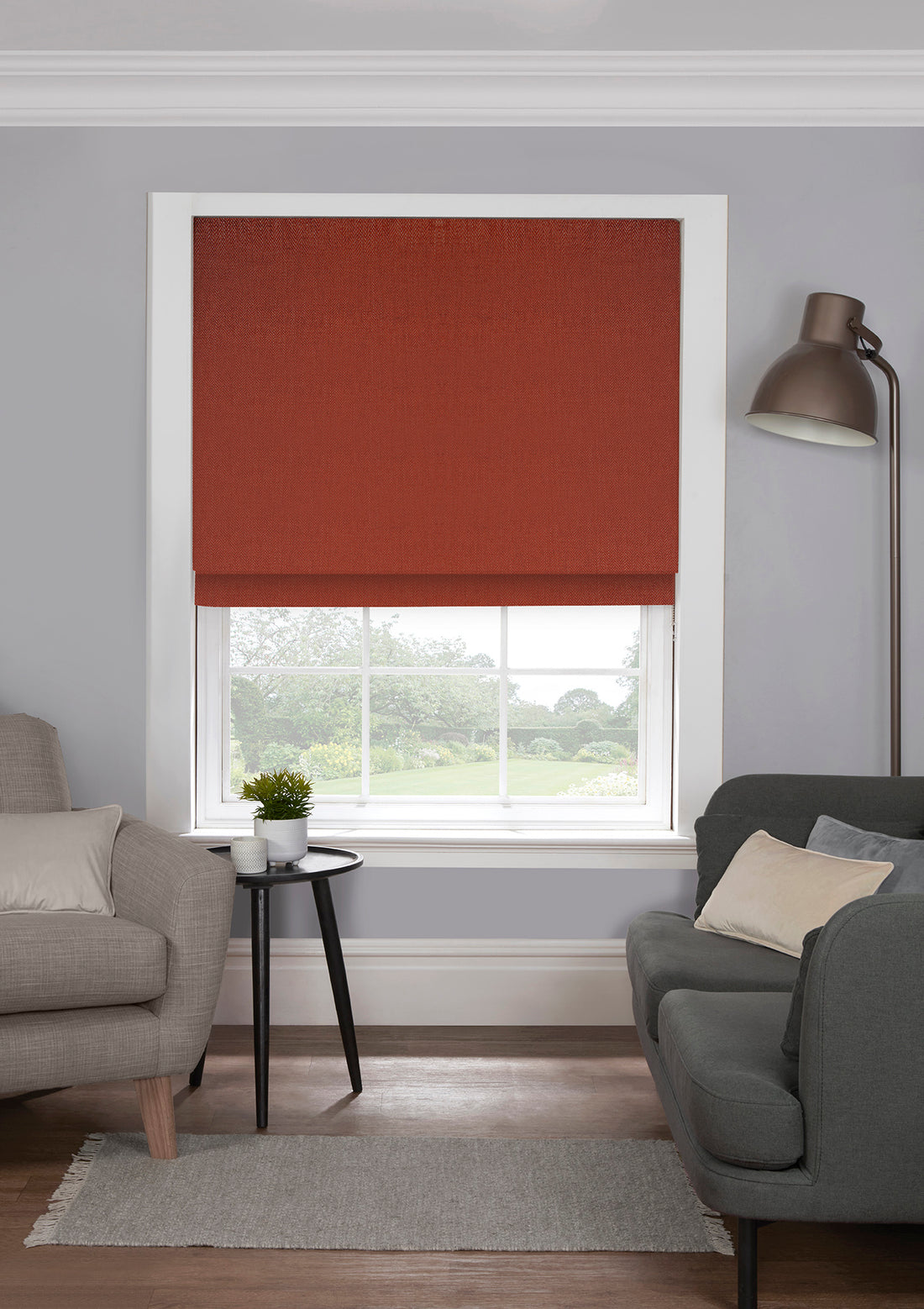 Herringbone Paprika EB - Roman Blind