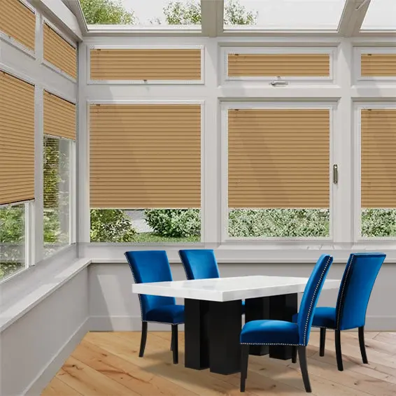 Honey Oak Perfect Fit Wooden blind