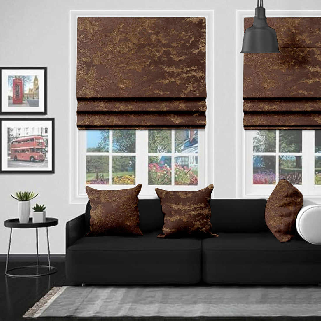 Izmir Dark Brown EB - Roman Blind
