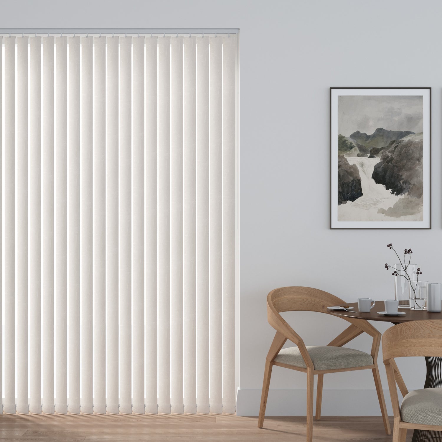 Lahore Cream - PVC Blackout Vertical Blinds