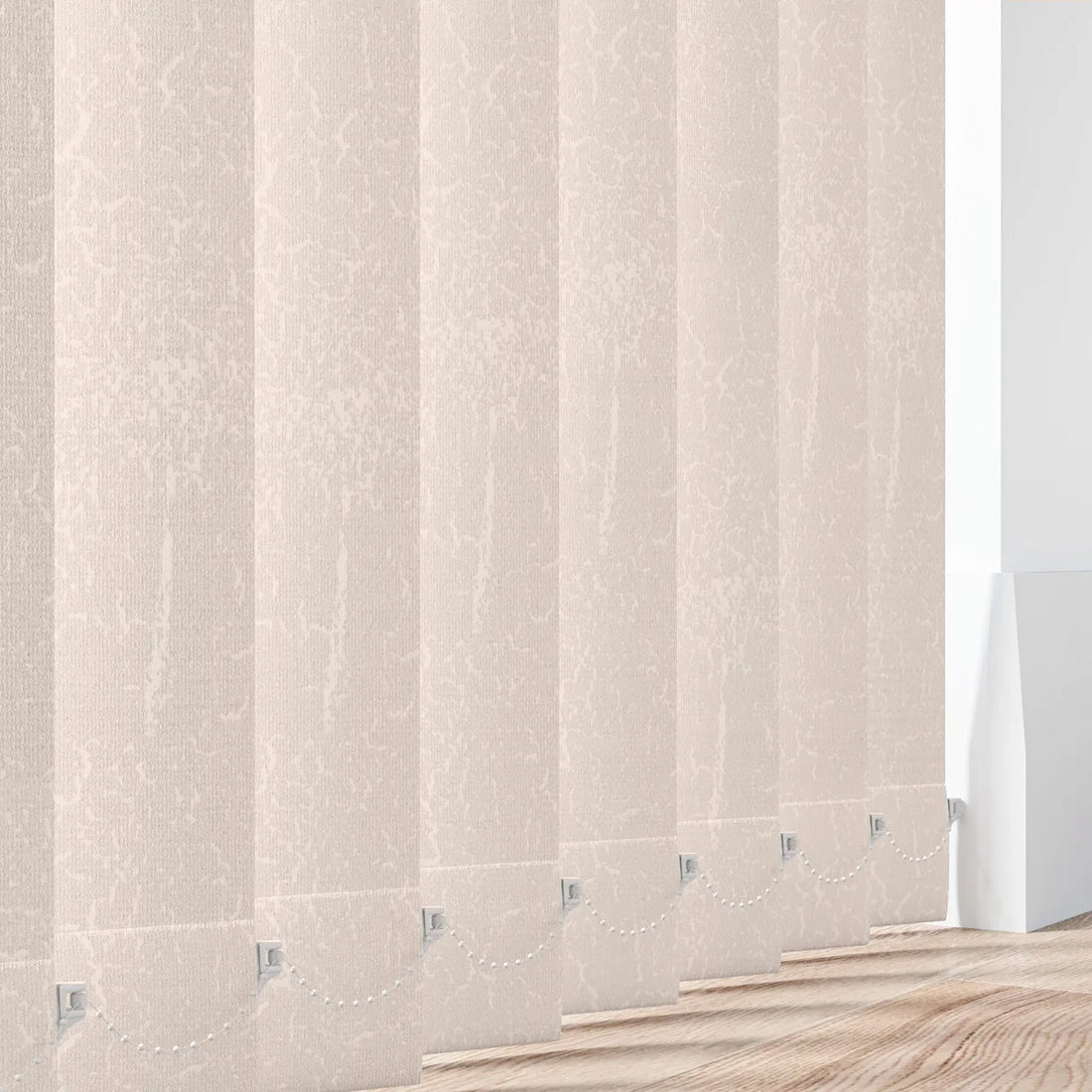 Lahore Cream - PVC Waterproof Blackout Vertical Blinds