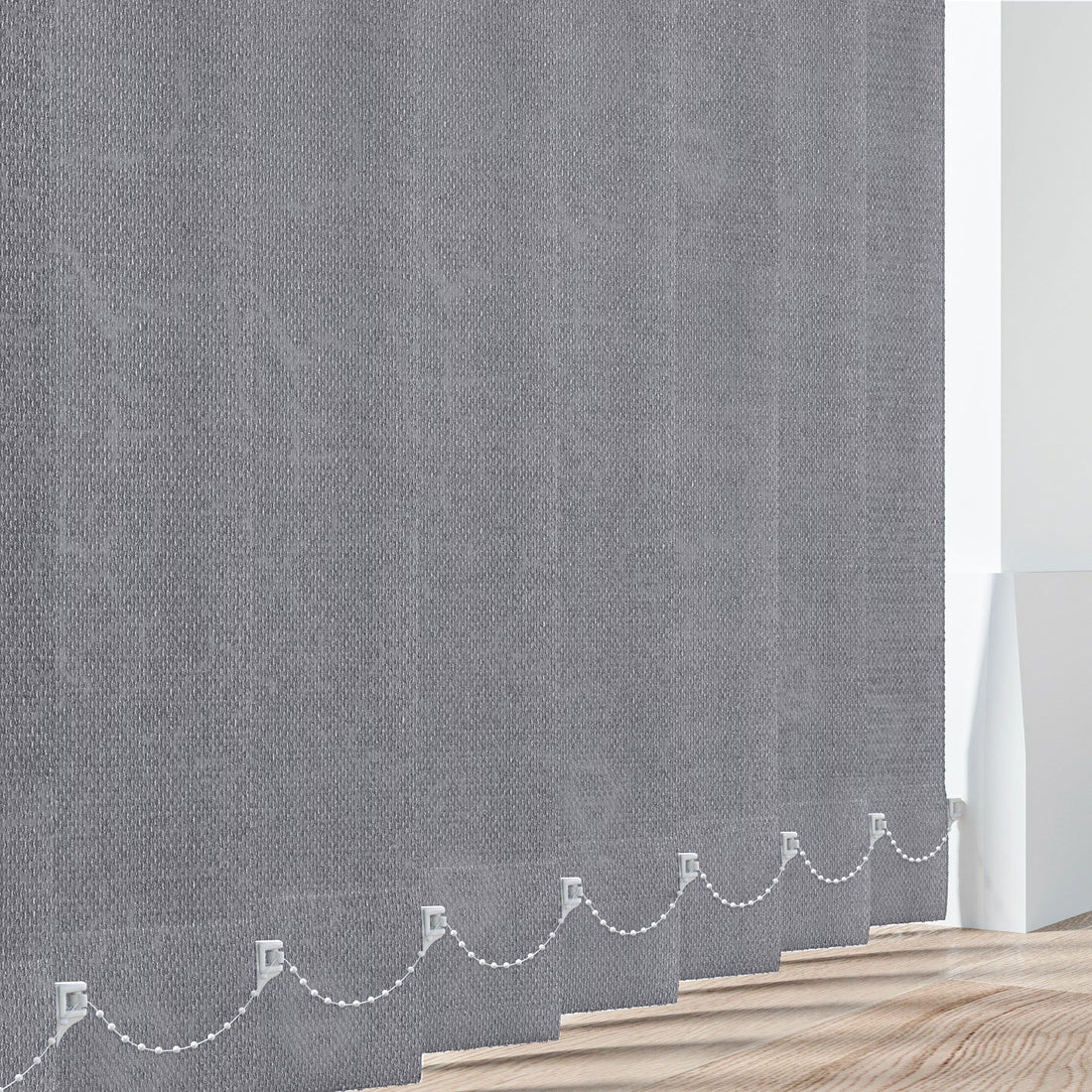 Lahore Grey - PVC Waterproof Blackout Vertical Blinds