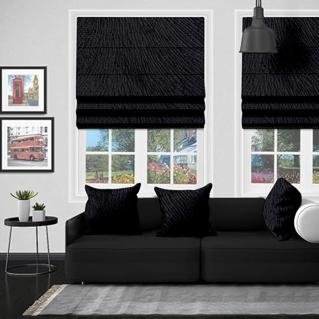 Mersin Black EB - Roman Blind